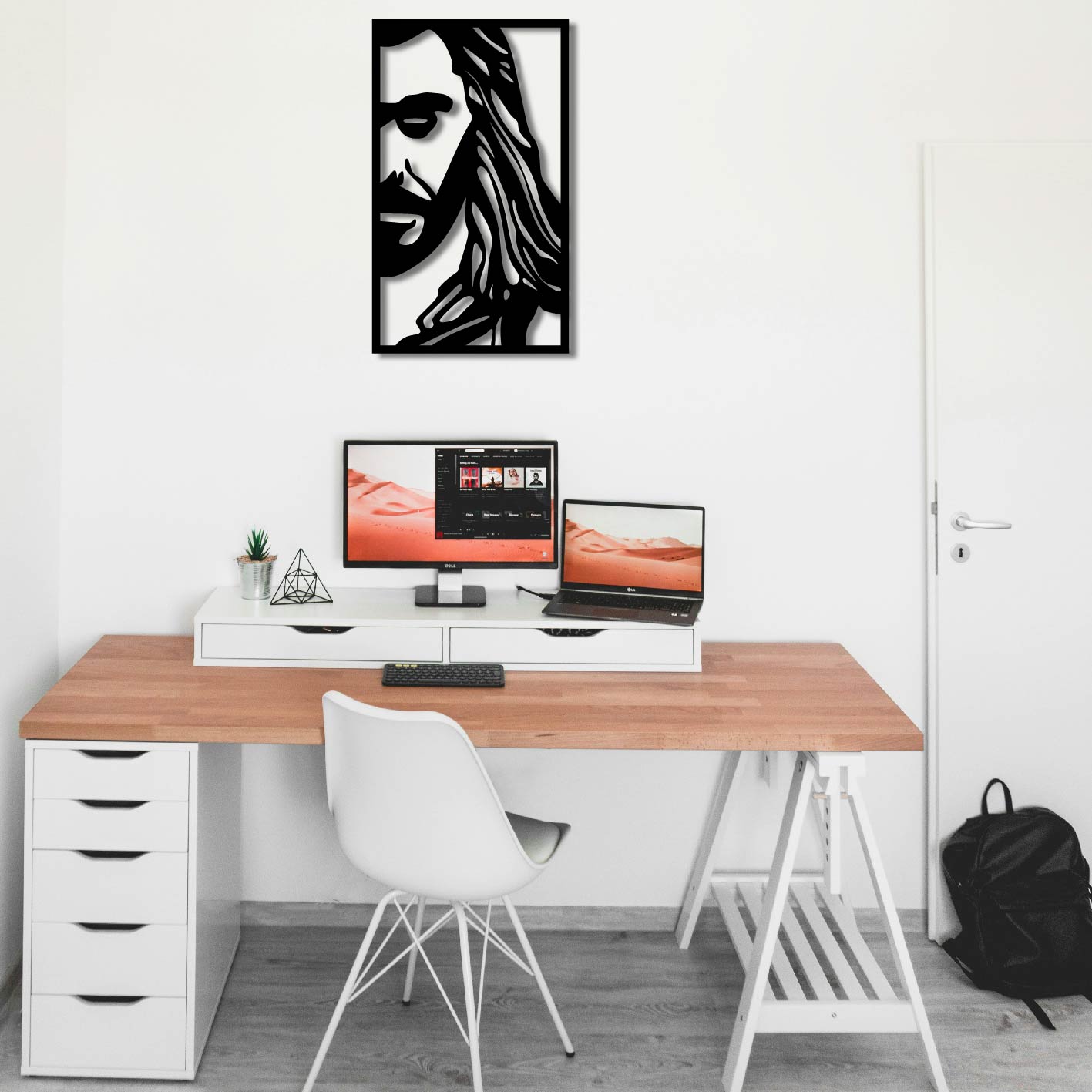 MCU THOR FACE PORTRAIT METAL WALL ART