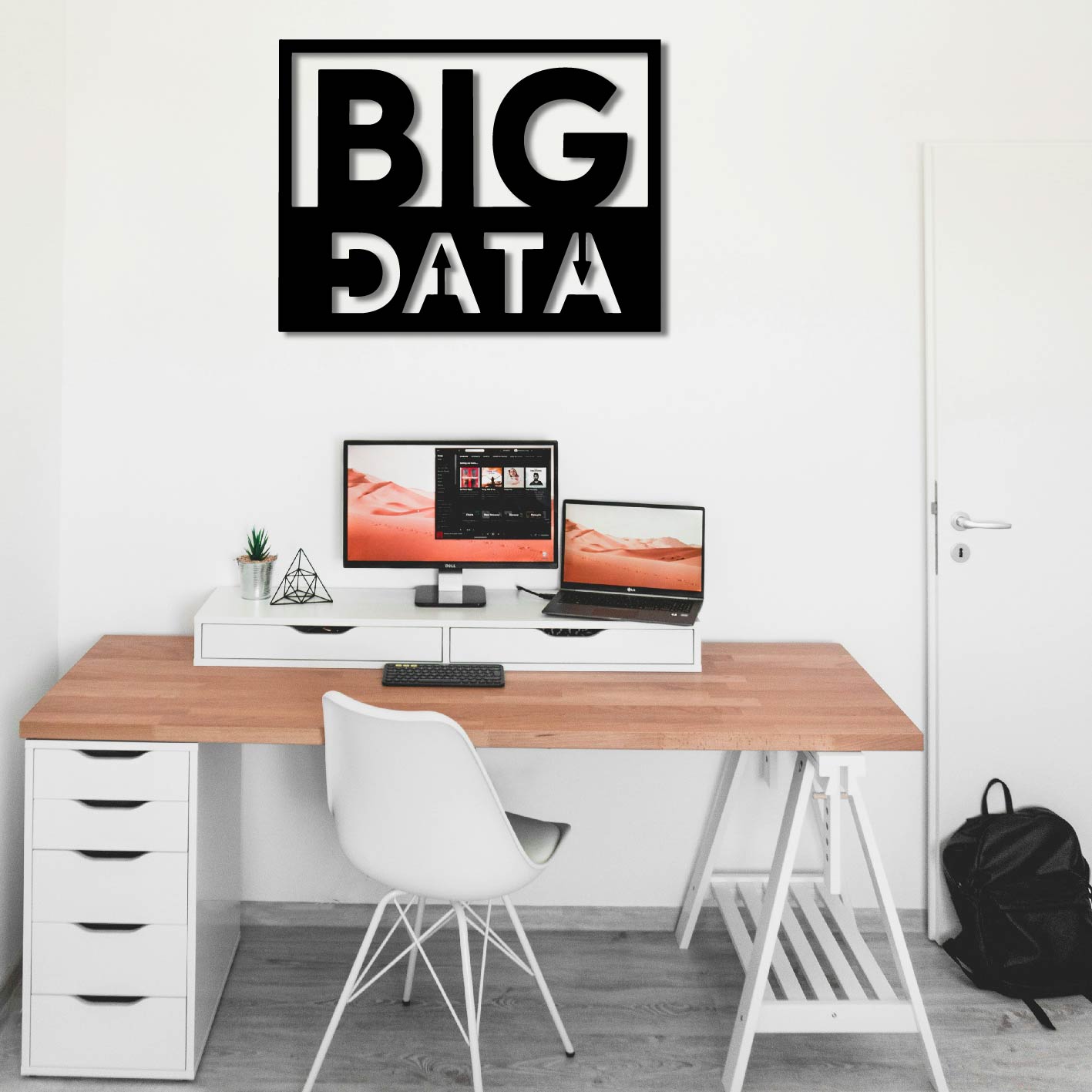 BIG DATA METAL WALL ART