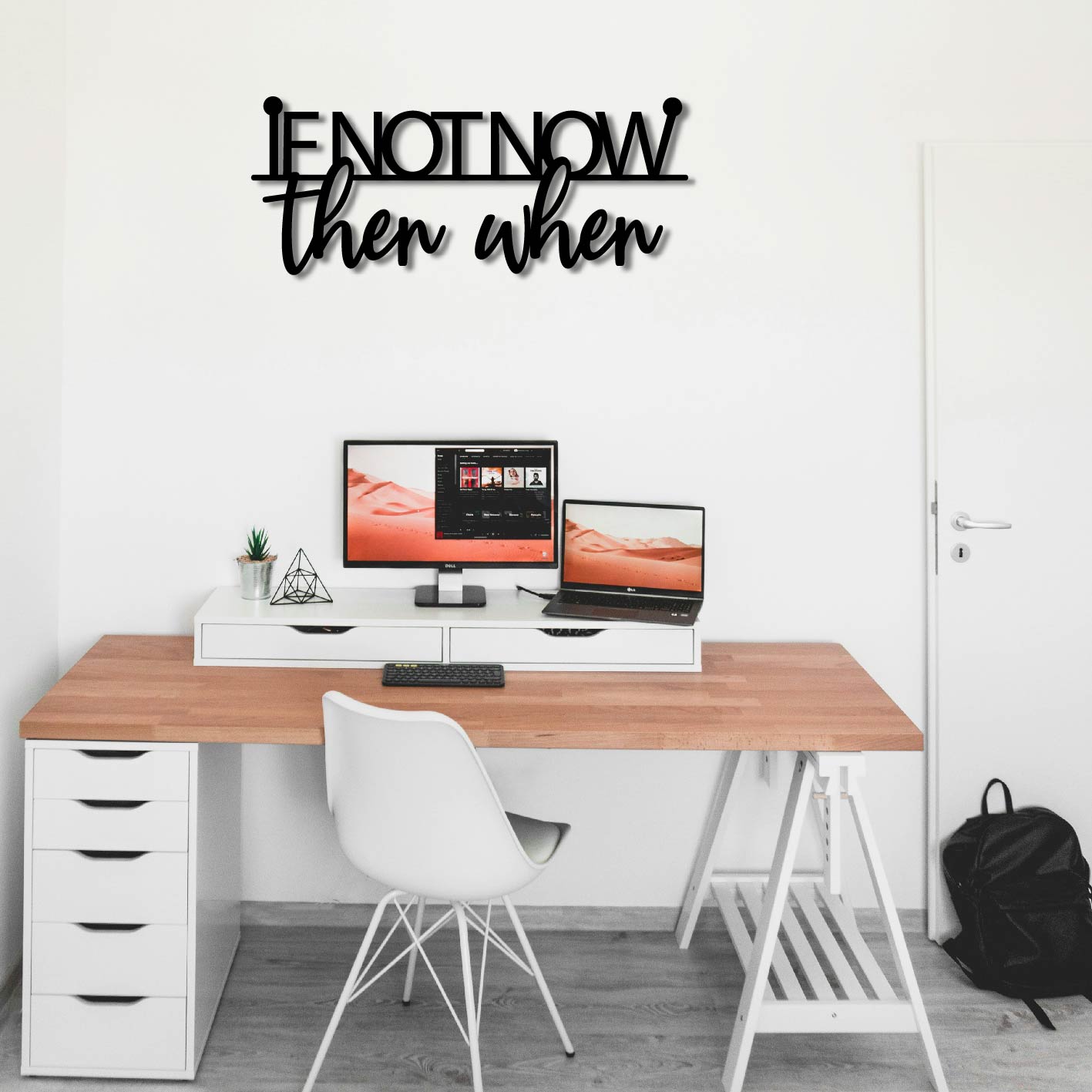 IF NOT NOW THEN WHEN METAL WALL ART