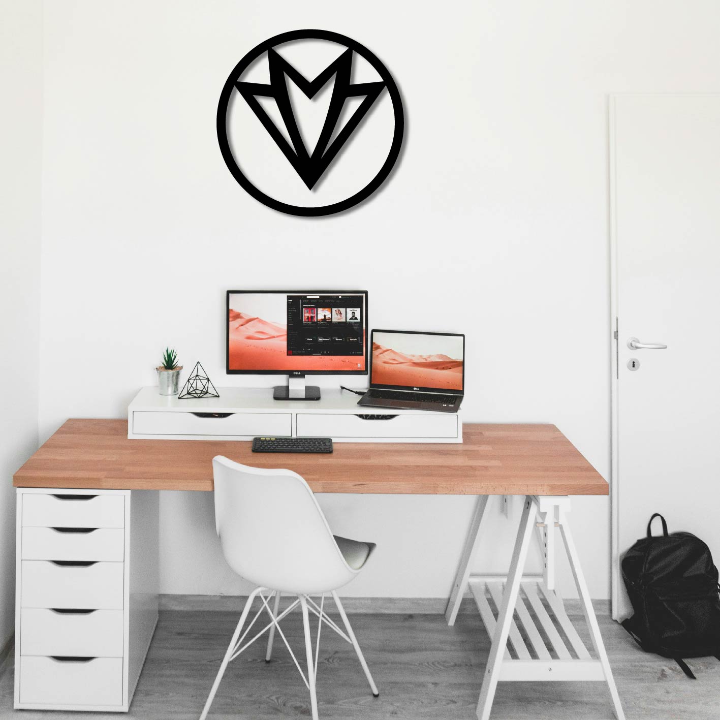 FALCON LOGO METAL WALL ART