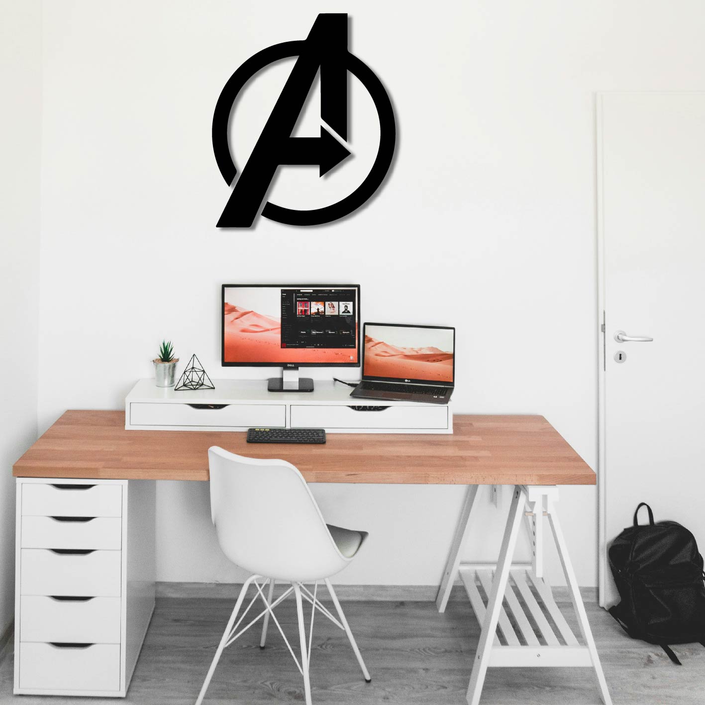 AVENGER LOGO 2 METAL WALL ART