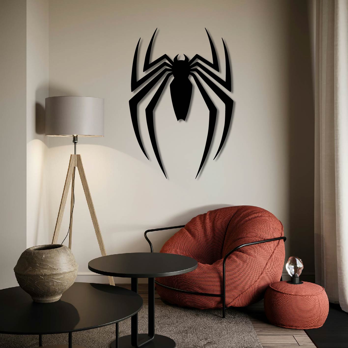 SPIDERMAN LOGO METAL WALL ART