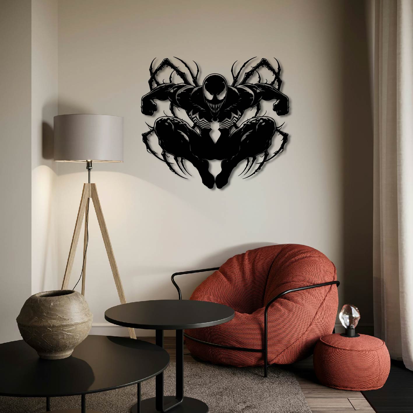 VENOM SYMBIOTE METAL WALL ART
