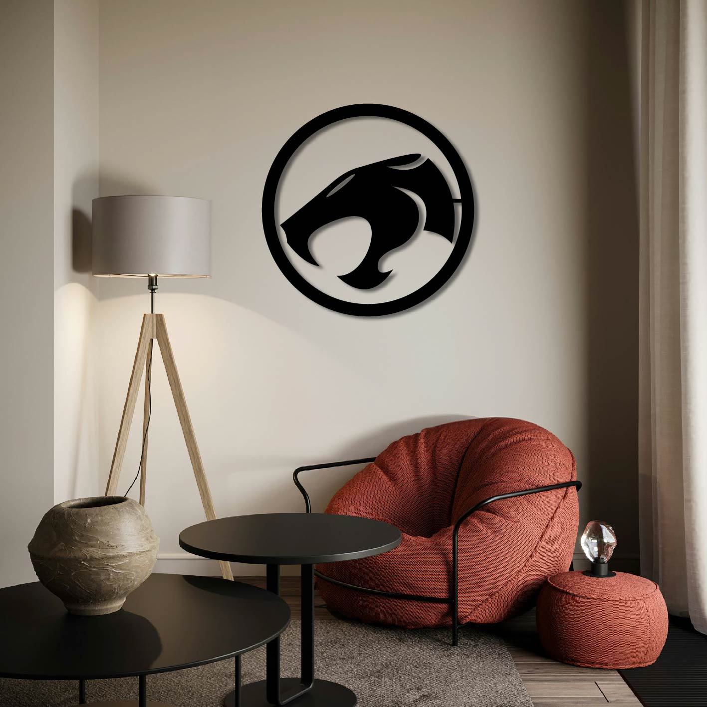 THUNDERCATS LOGO METAL WALL ART