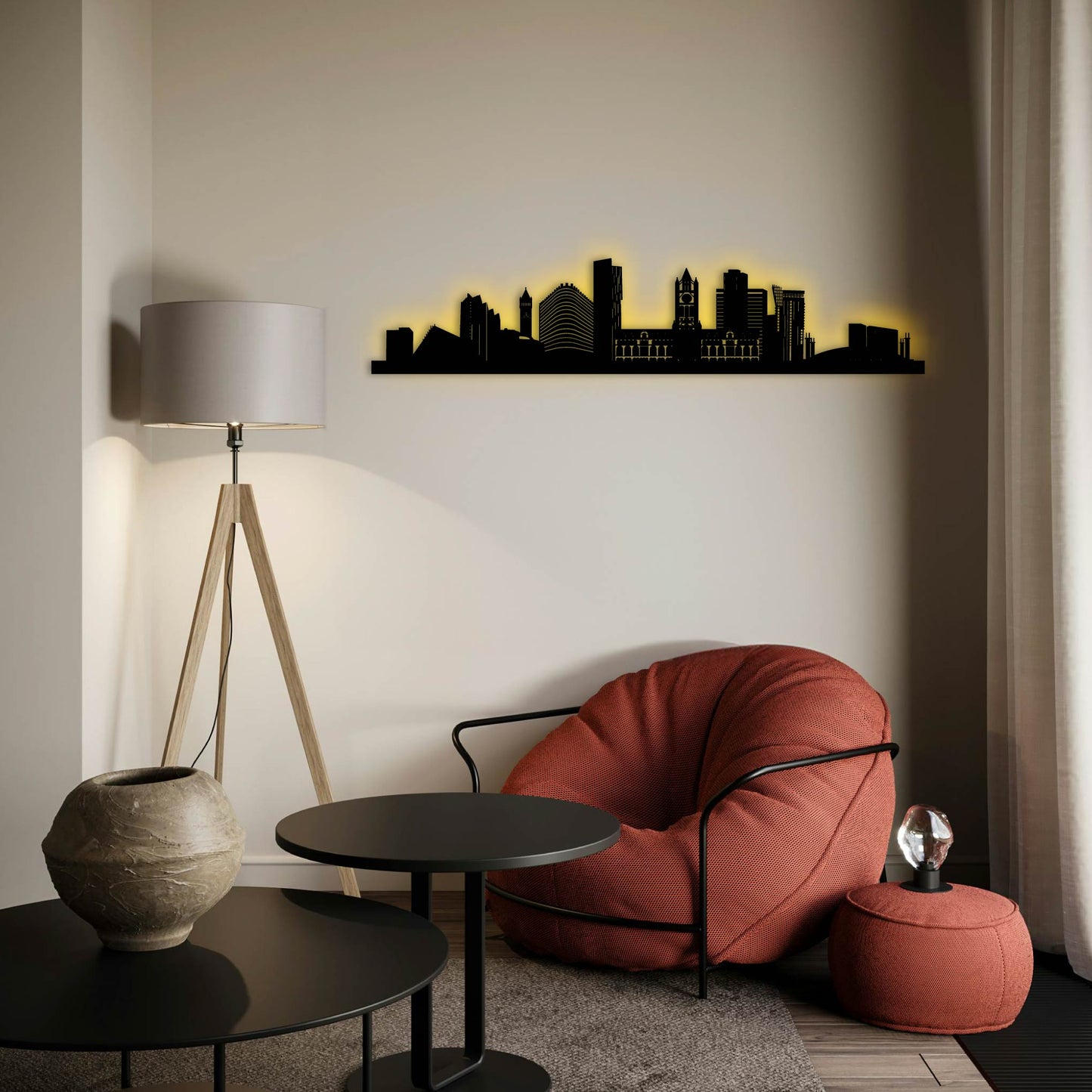 MANCHESTER ENGLAND METAL WALL ART