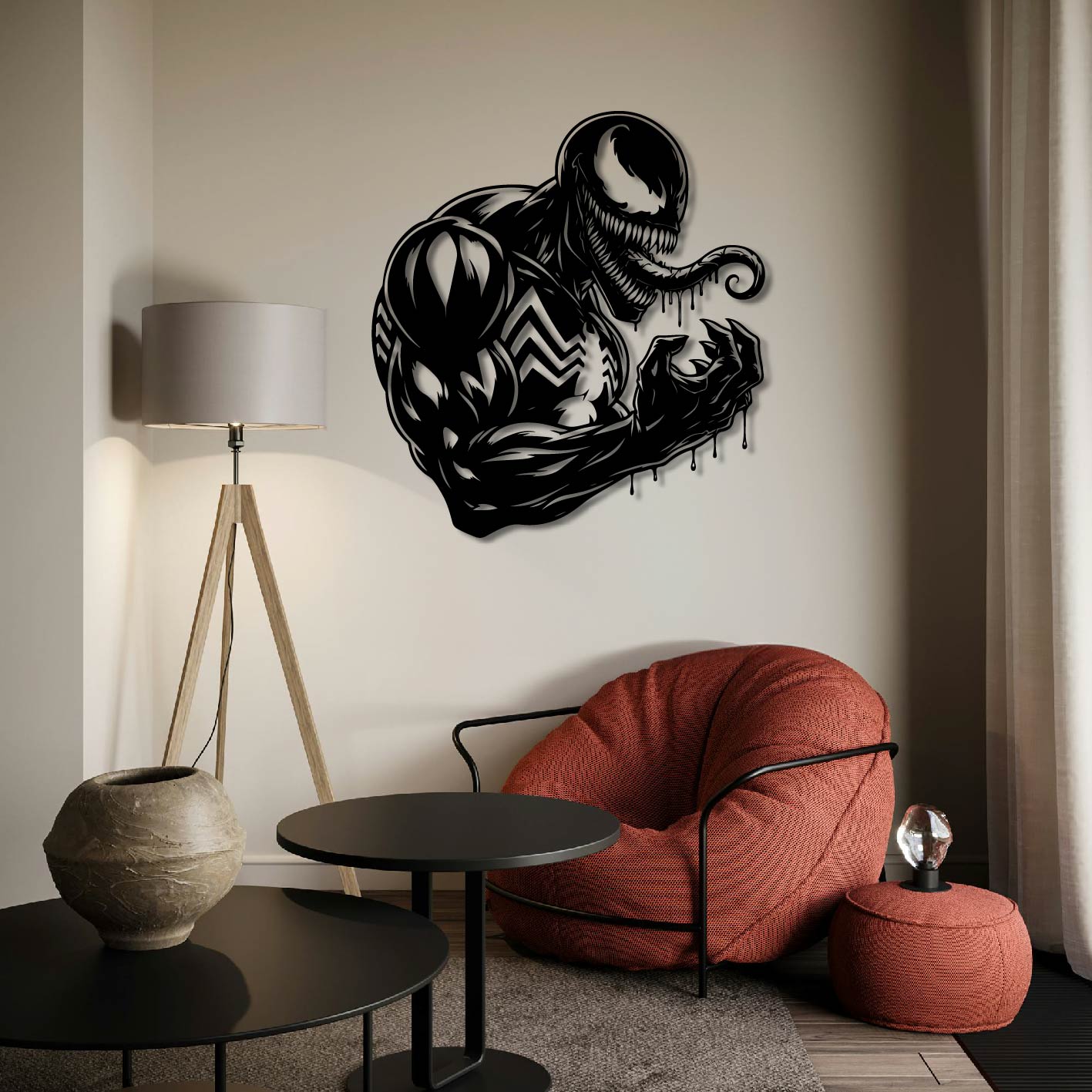 VENOM SIDE METAL WALL ART