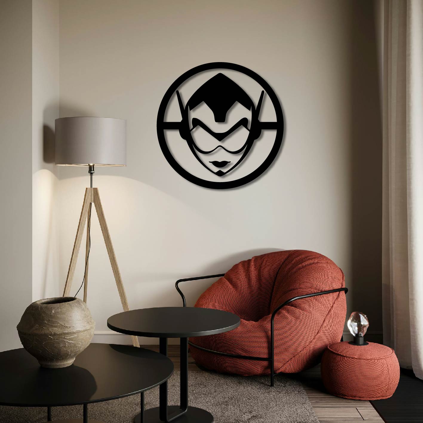 THE WASP LOGO METAL WALL ART