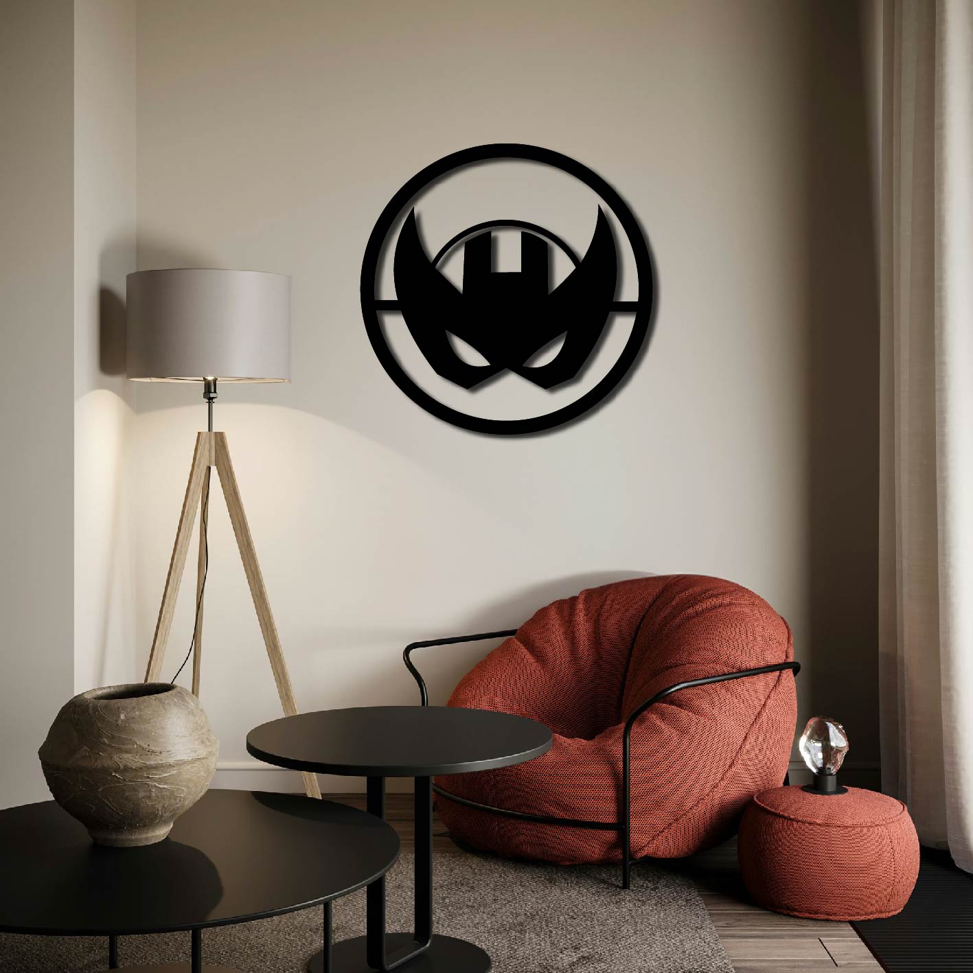HAWKEYE CLASSIC LOGO METAL WALL ART