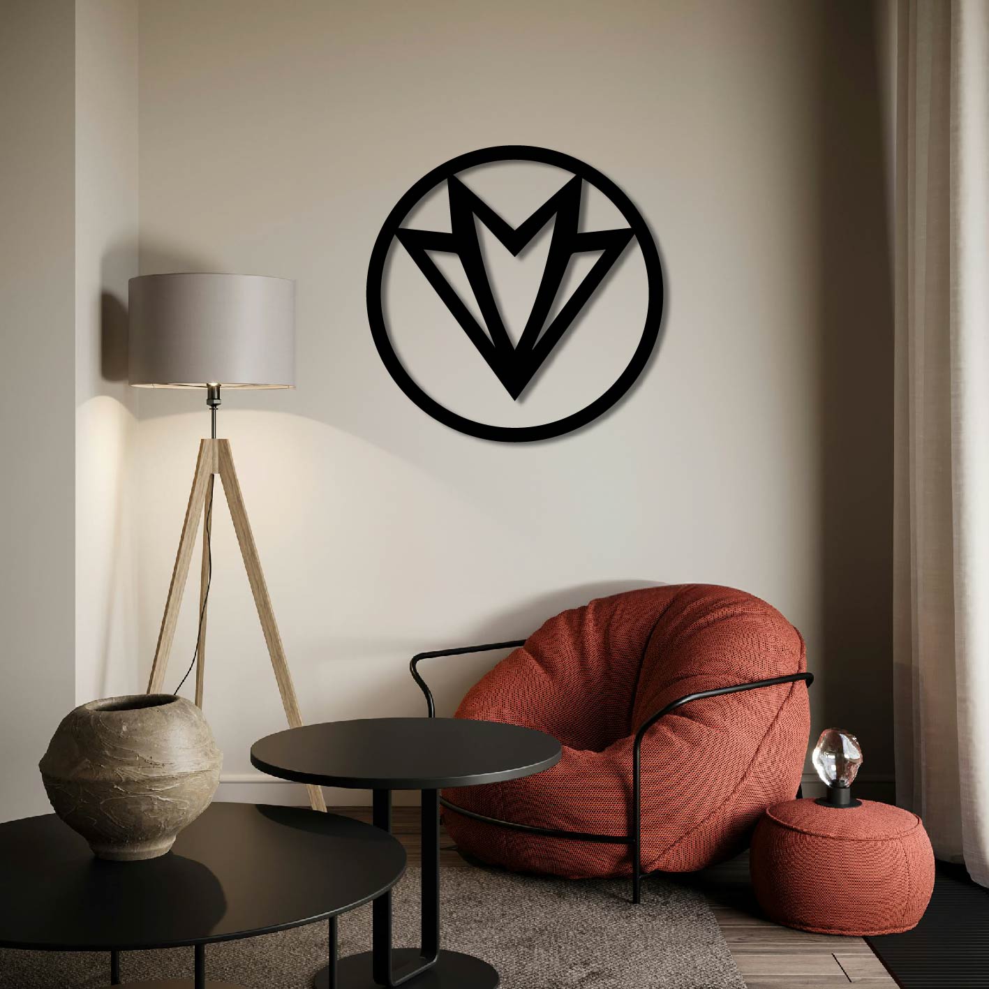 FALCON LOGO METAL WALL ART