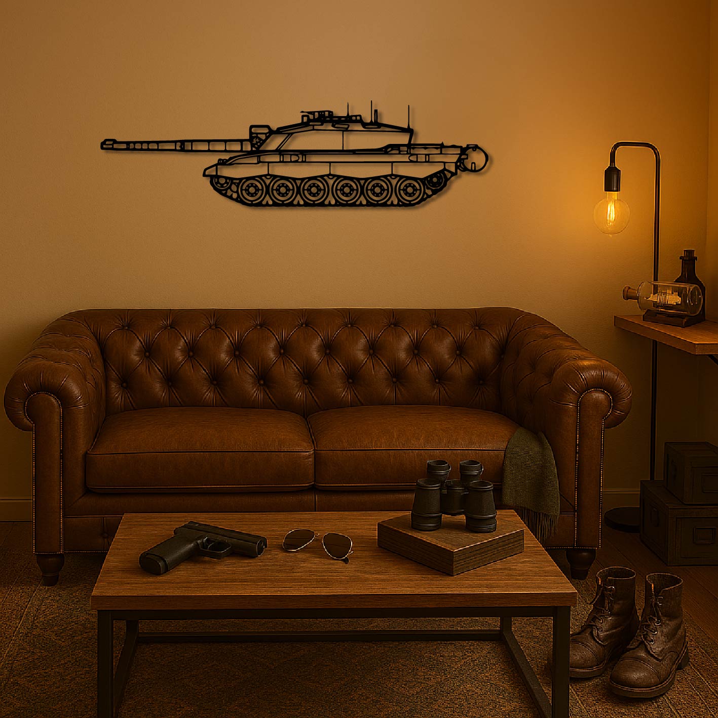CHALLENGER 2 SR2 1998 METAL WALL ART