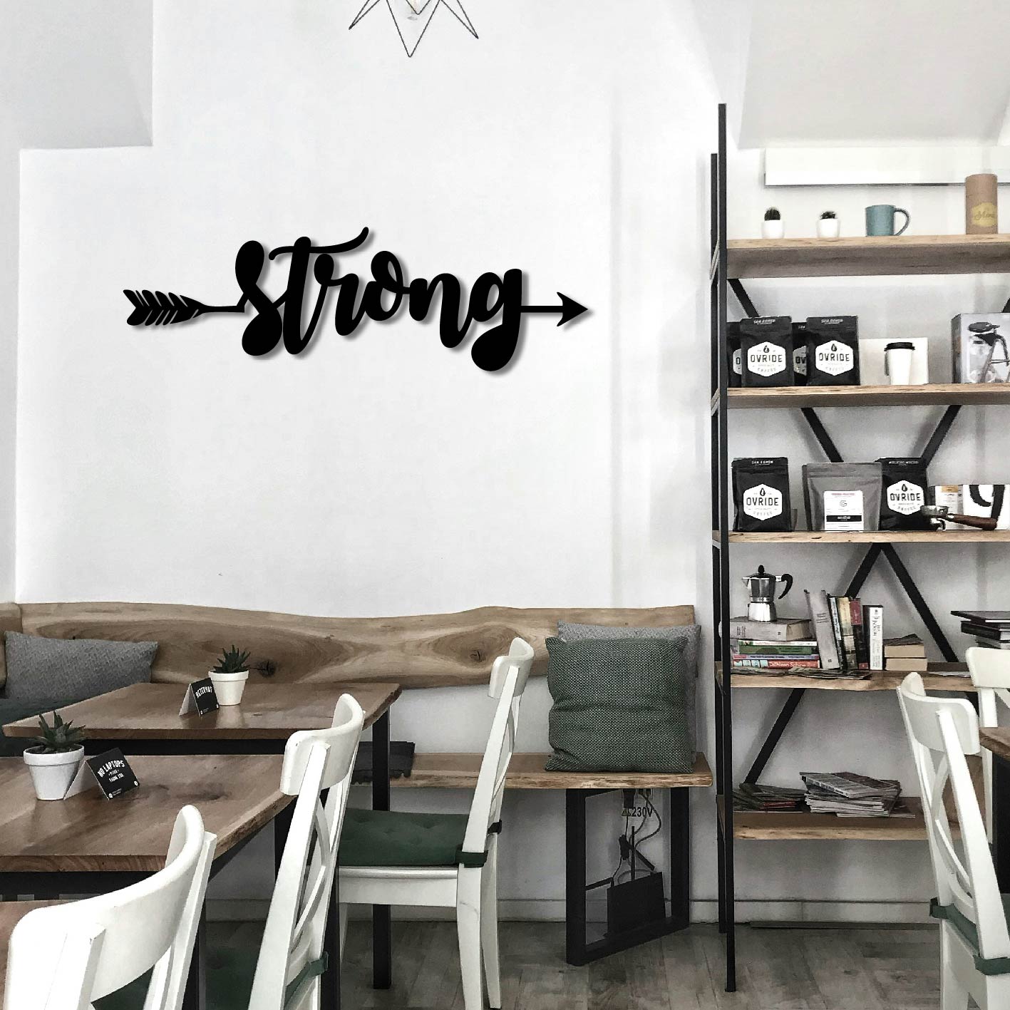 STRONG ARROW SIGN METAL WALL ART