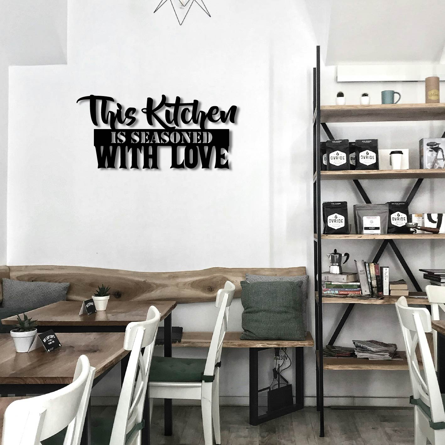 THIS KITCHEN IS SEASONED WITH LOVE METAL WALL ART