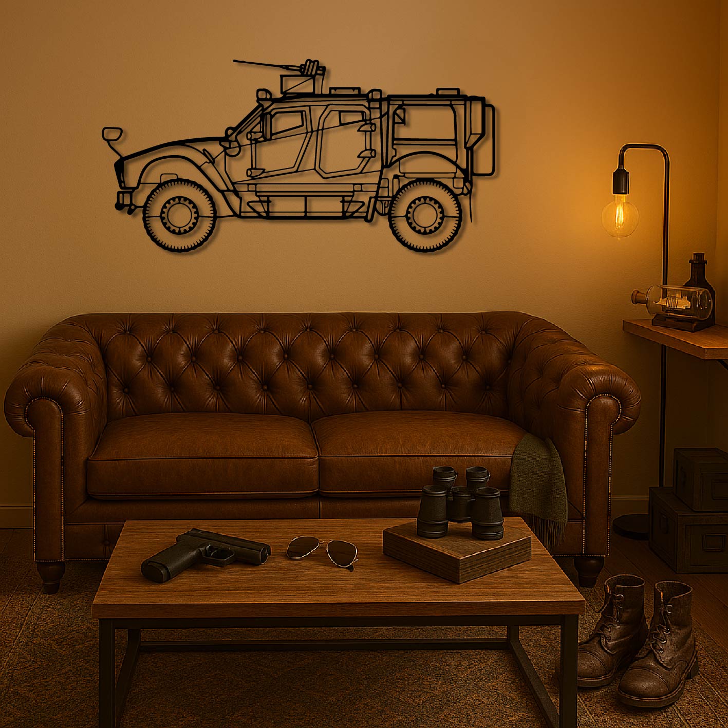 M-ATV MRAP METAL WALL ART