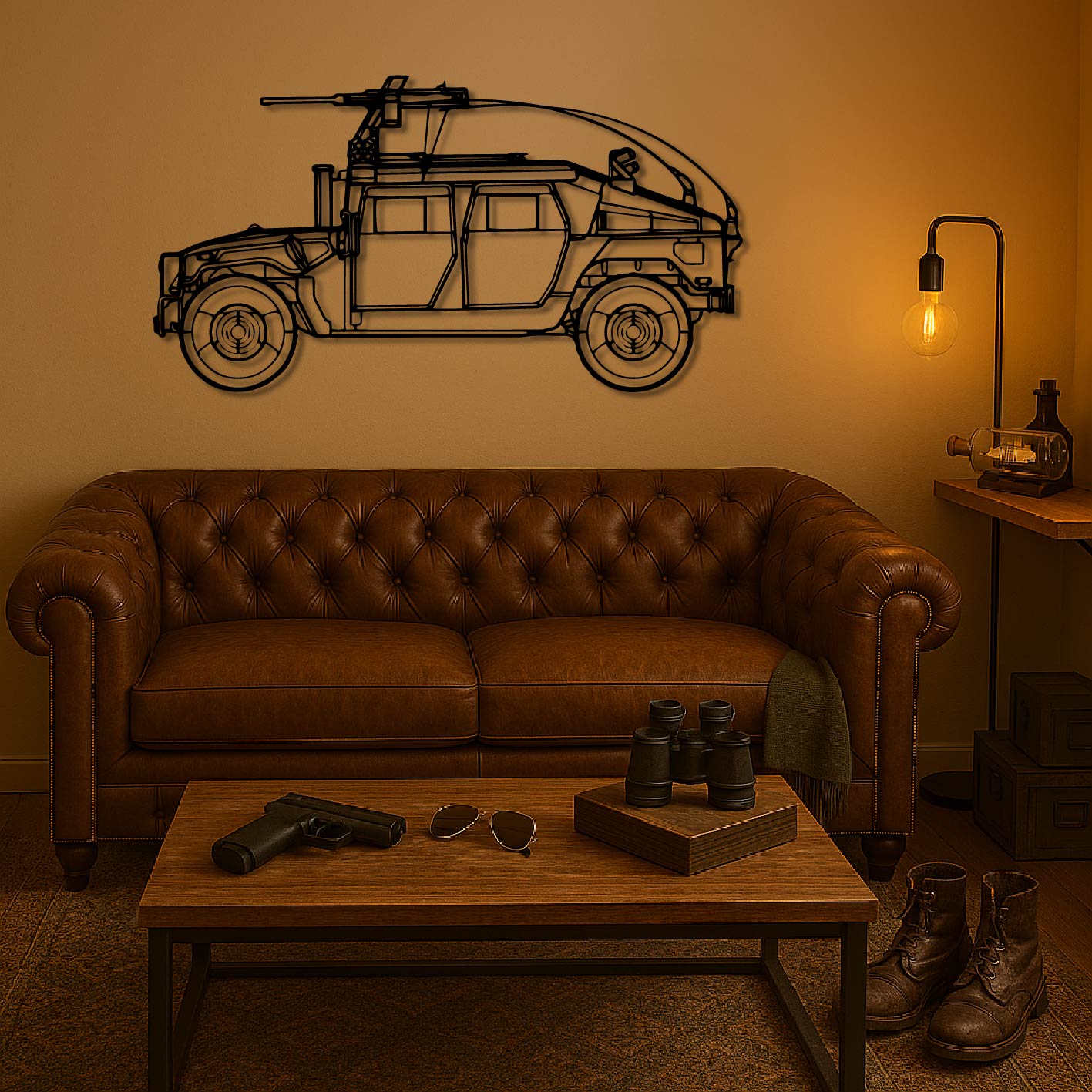 M1114 HMMWV METAL WALL ART