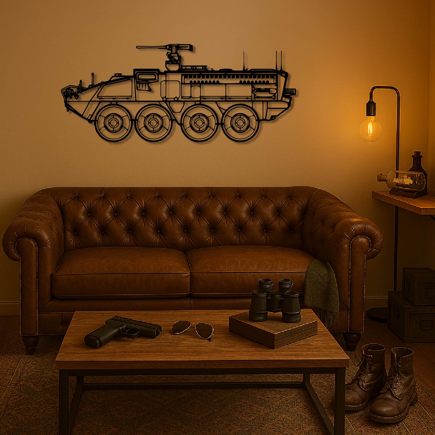 M1126 STRYKER METAL WALL ART