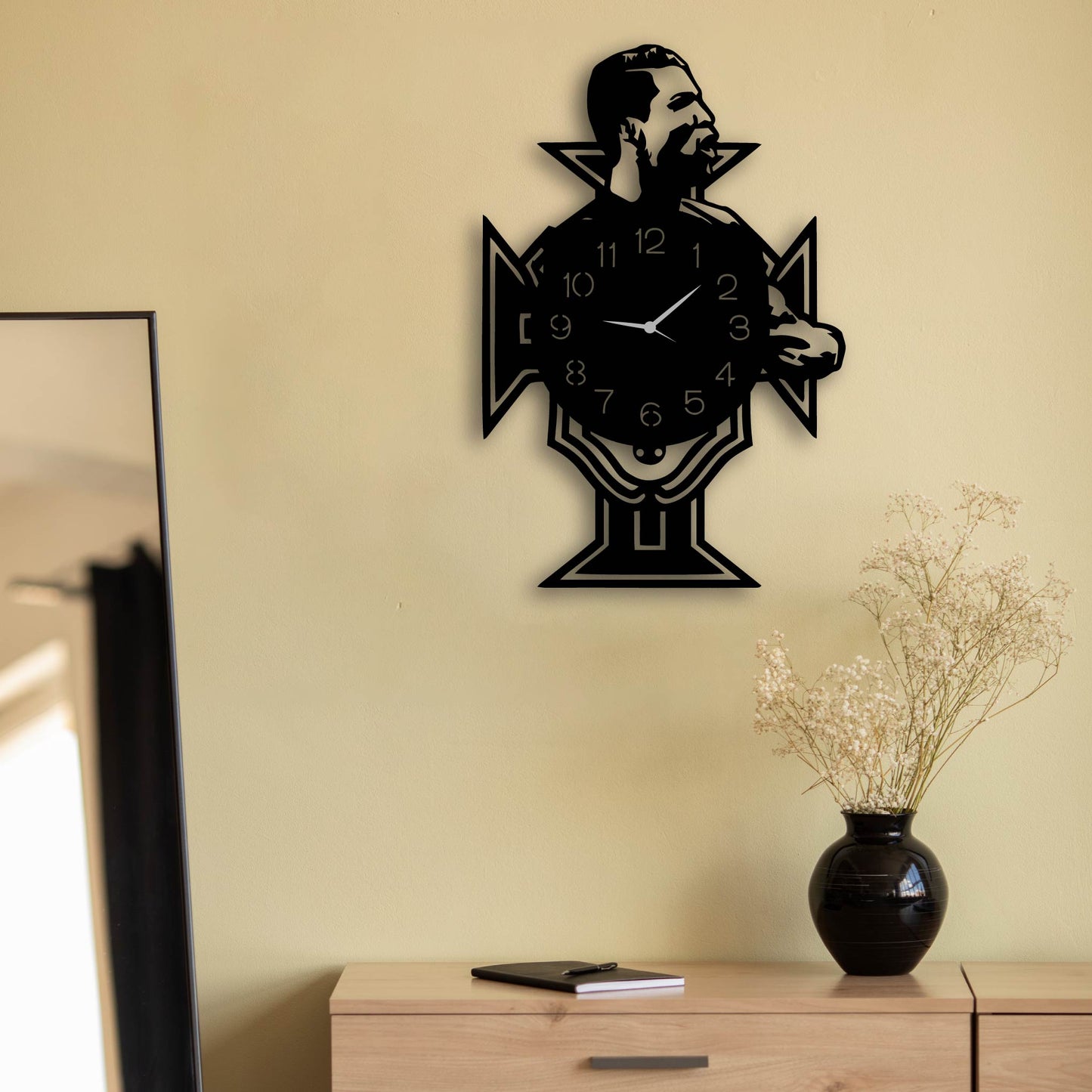 CR7 CLOCK METAL WALL ART