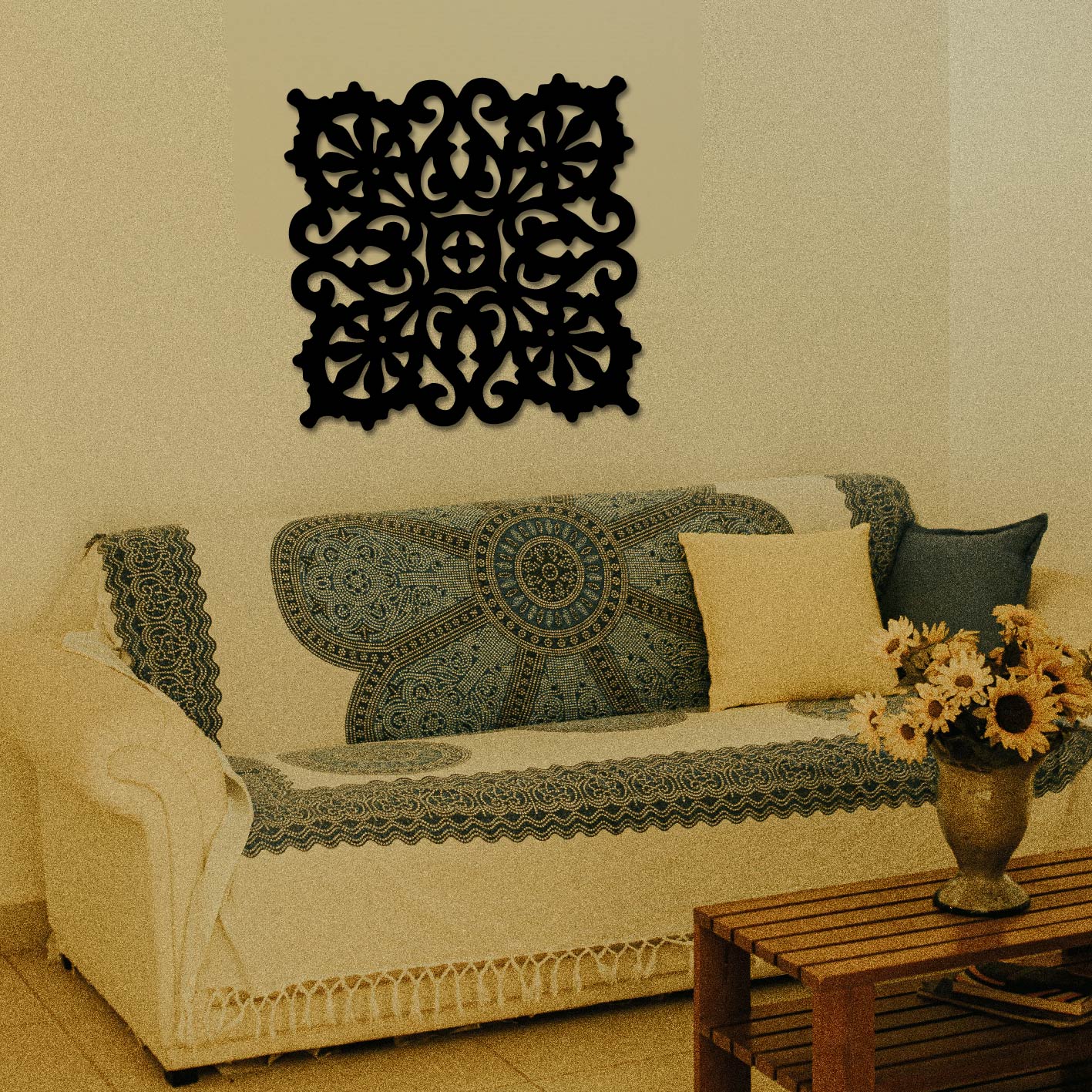 MANDALA PATTERN Metal Wall Art