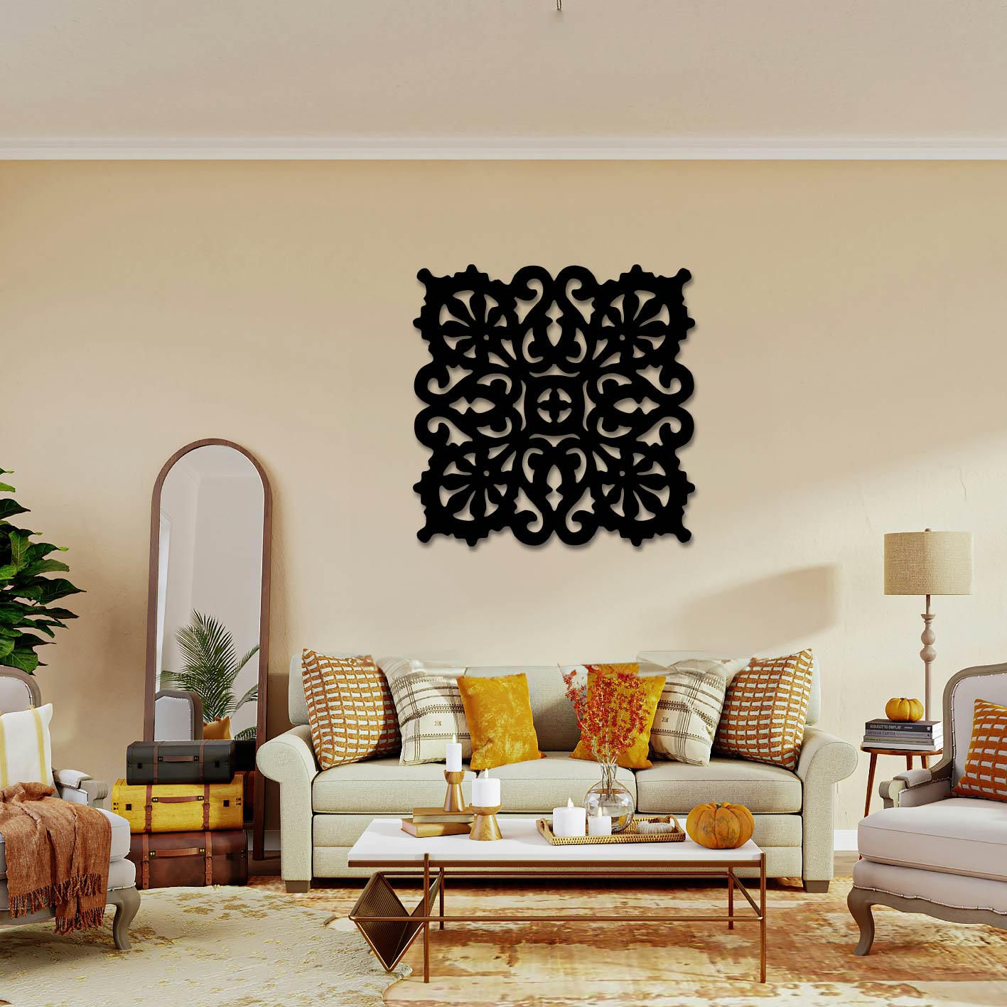 MANDALA PATTERN Metal Wall Art