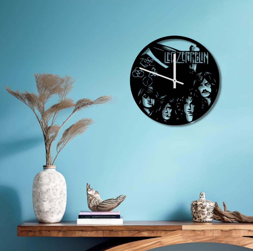 LED ZEPPELIN METAL WALL ART CLOCK 3