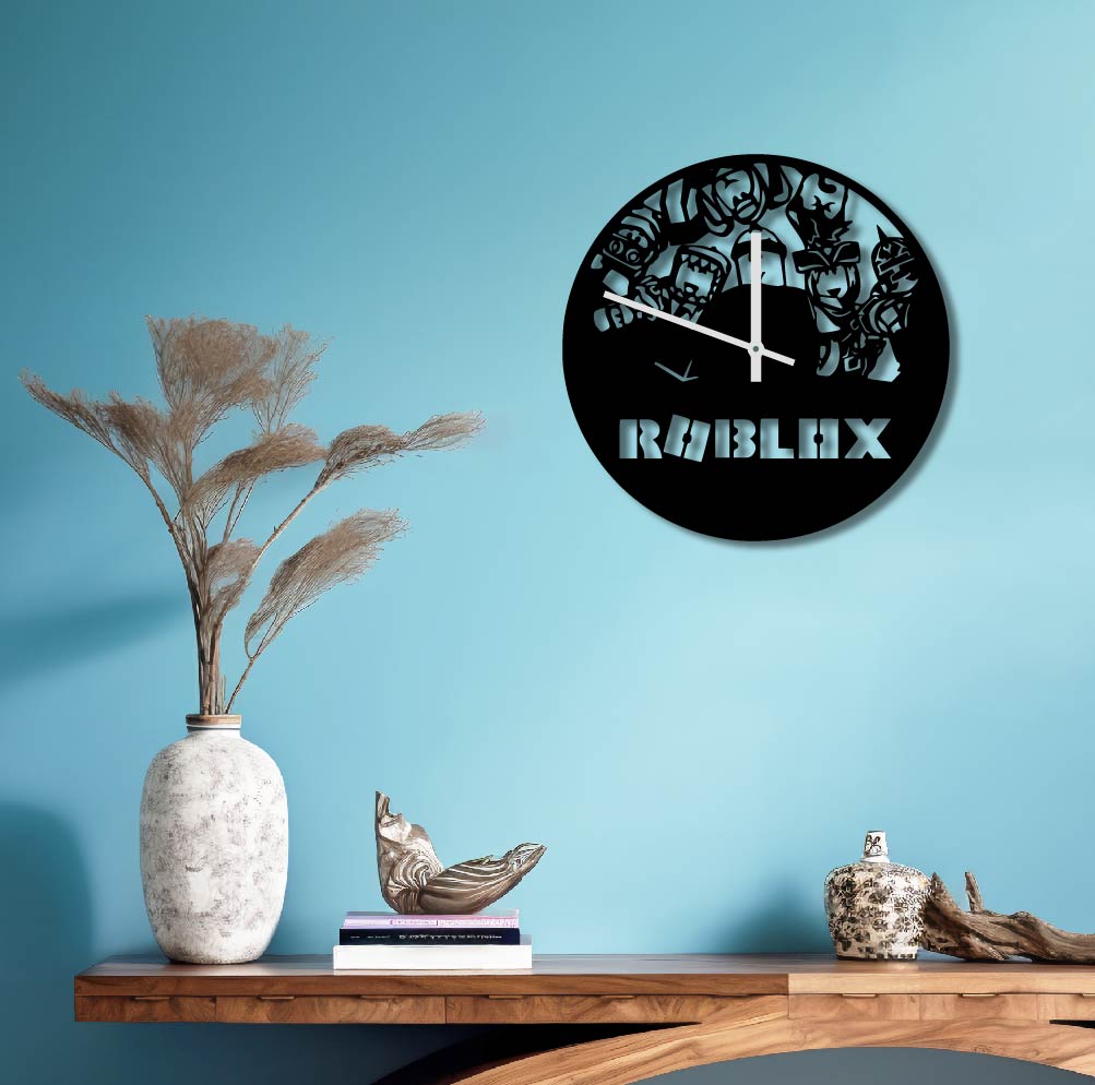 ROBLOX METAL WALL ART CLOCK