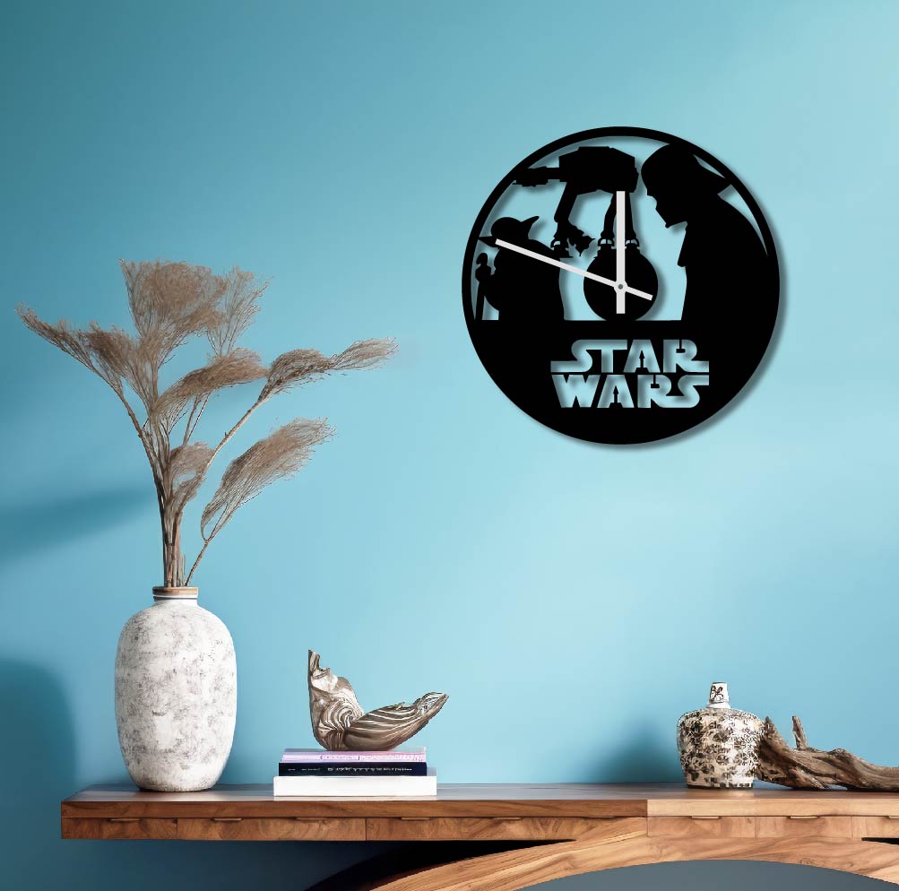 STAR WARS METAL WALL ART CLOCK