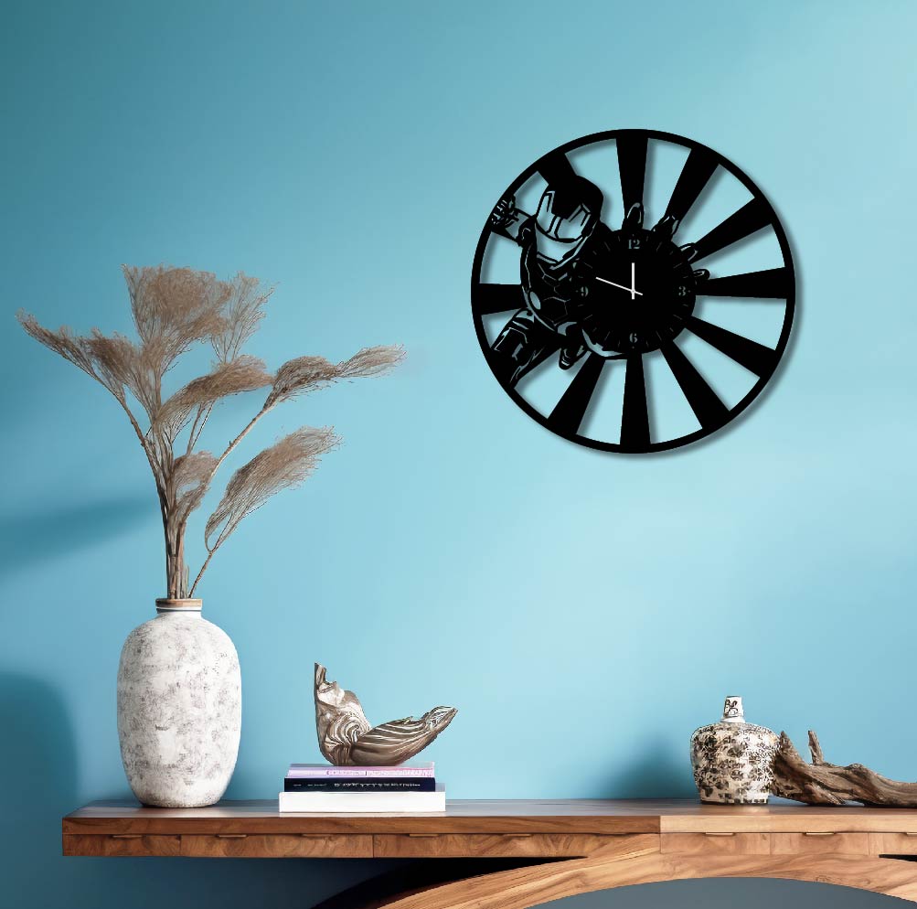 IRONMAN METAL WALL ART CLOCK