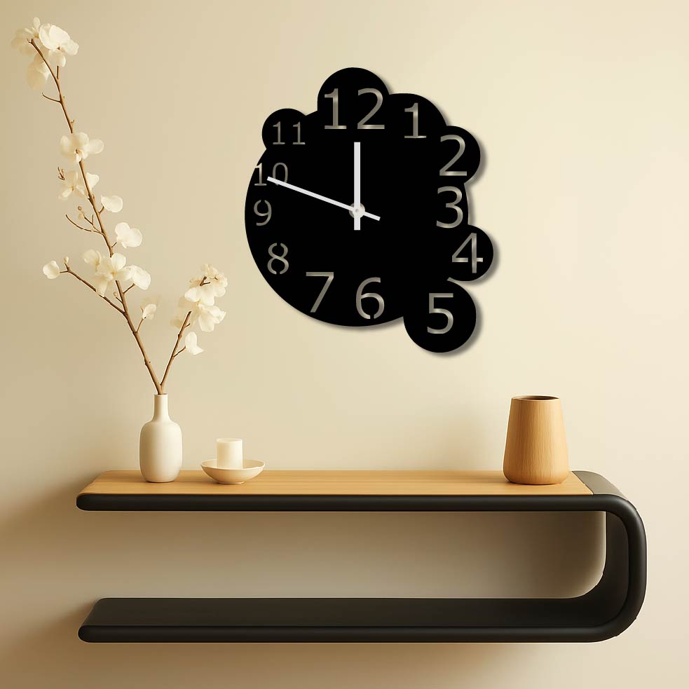 BUBBLE METAL WALL ART CLOCK