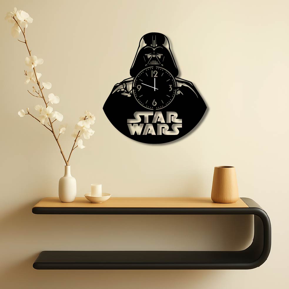 DARTH VADER STAR WARS METAL WALL ART CLOCK CS HOME darth-vader-star-wars-metal-wall-art-clock-cs-home