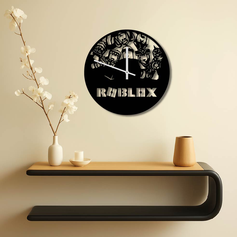 ROBLOX METAL WALL ART CLOCK