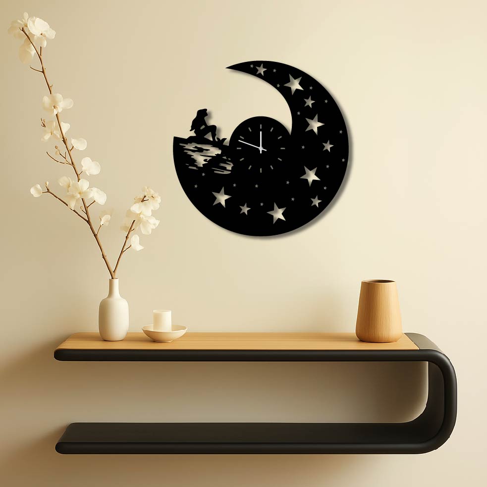 DISNEY LITTLE MERMAID METAL WALL ART CLOCK
