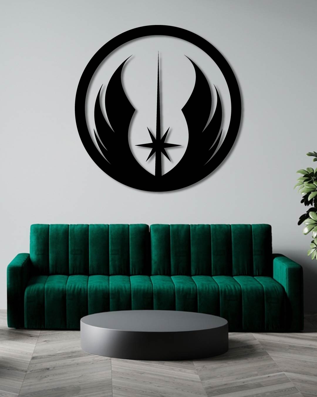 Star Wars Jedi Order Symbol Metal Wall Art Frame