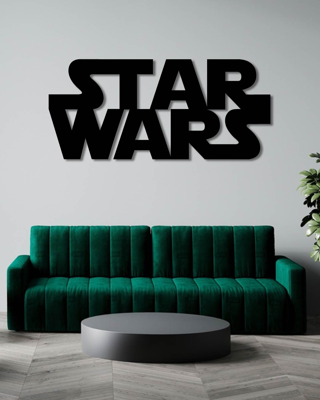 Star Wars Logo Metal Wall Art Frame