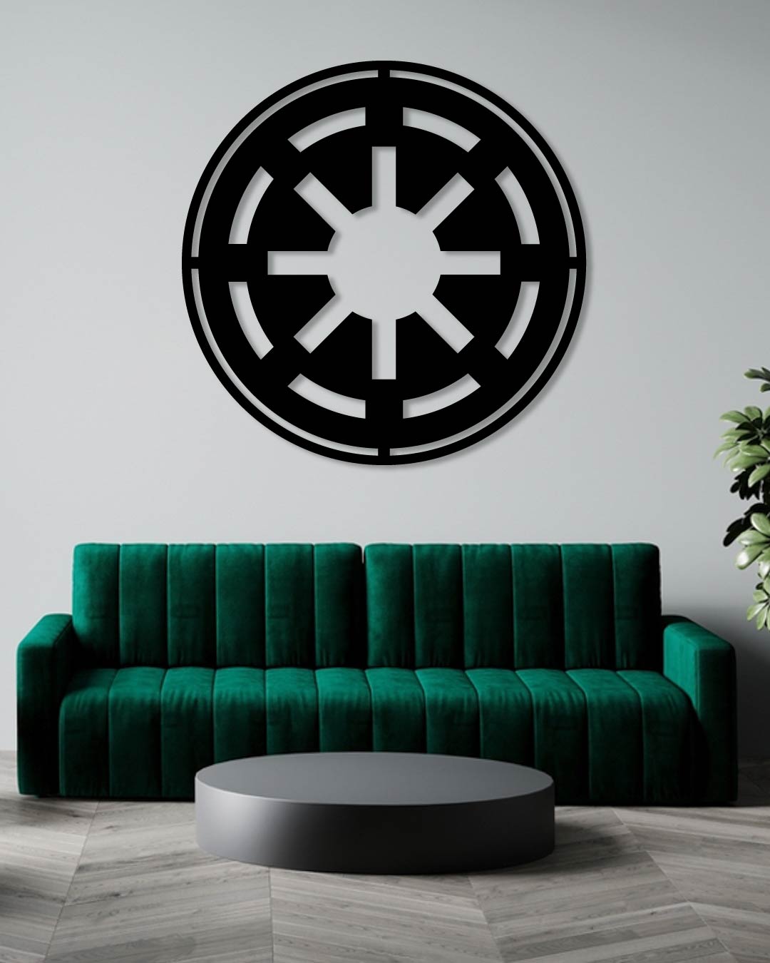 Star Wars Galactic Republic Symbol Metal Wall Art Frame