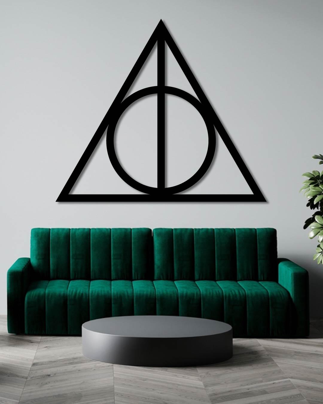 Deathly Hallows Metal Wall Art Frame
