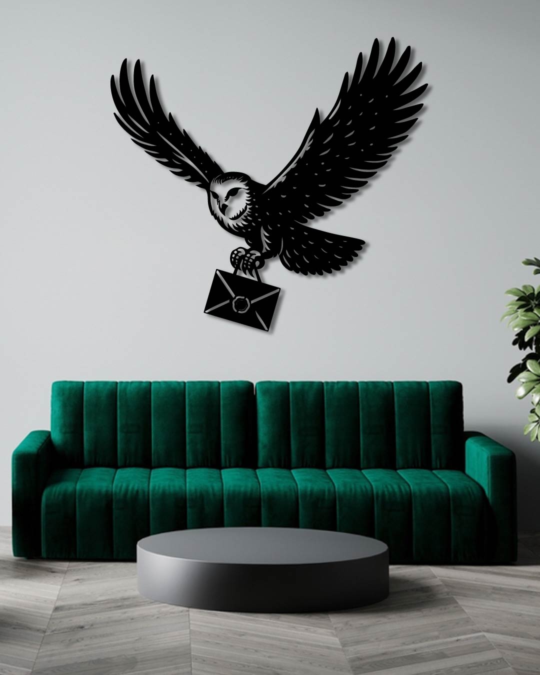 Hedwig Harry Potter Metal Wall Art Frame