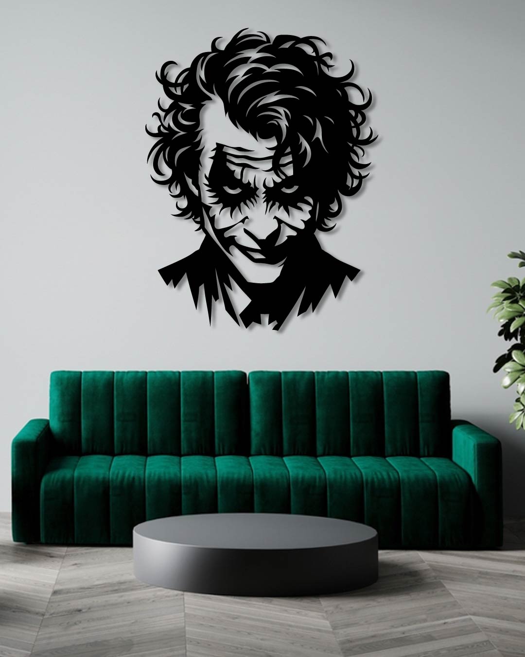 Heath Ledger Joker Dark Knight Metal Wall Art Frame