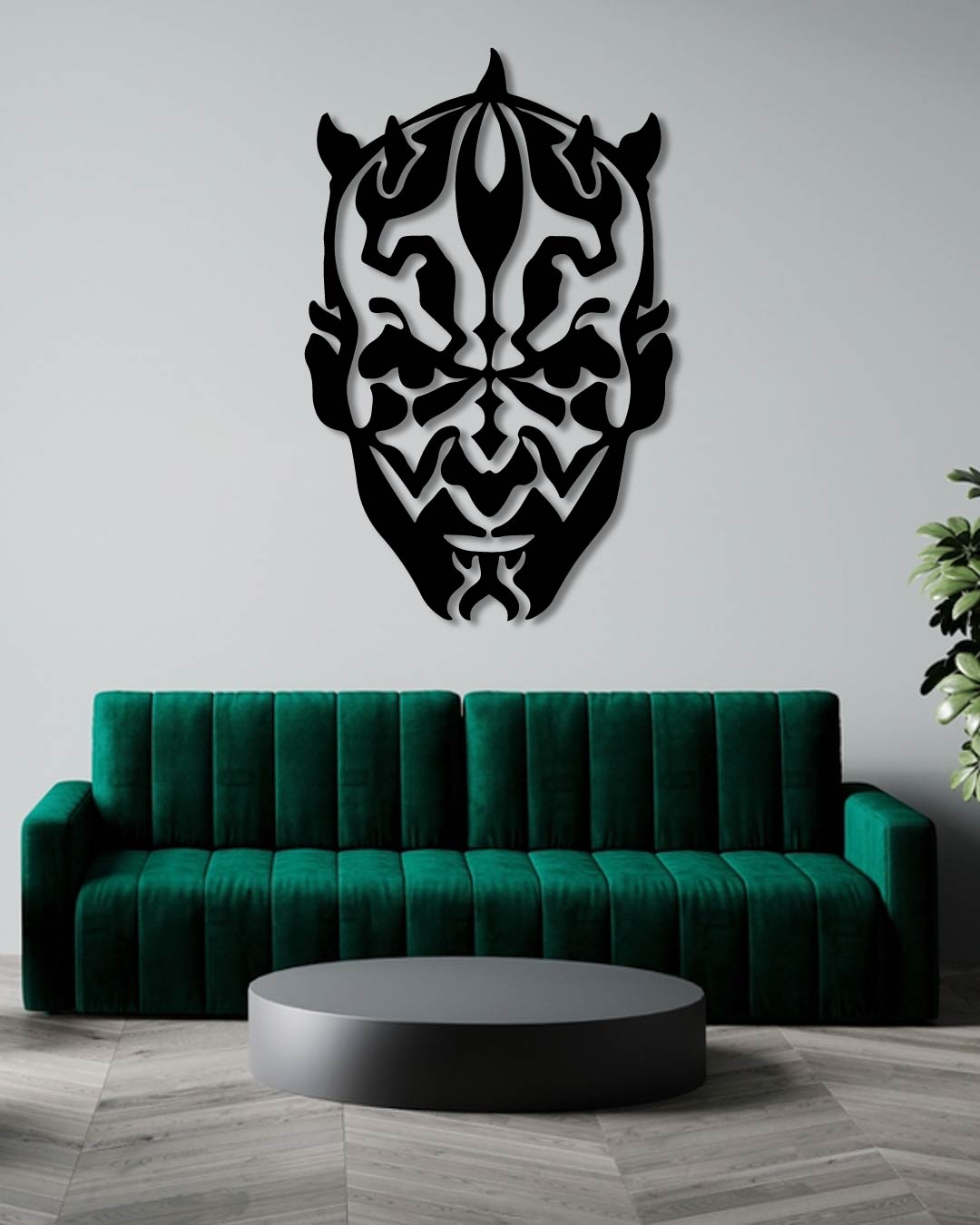 Darth Vader Face Metal Wall Art Frame