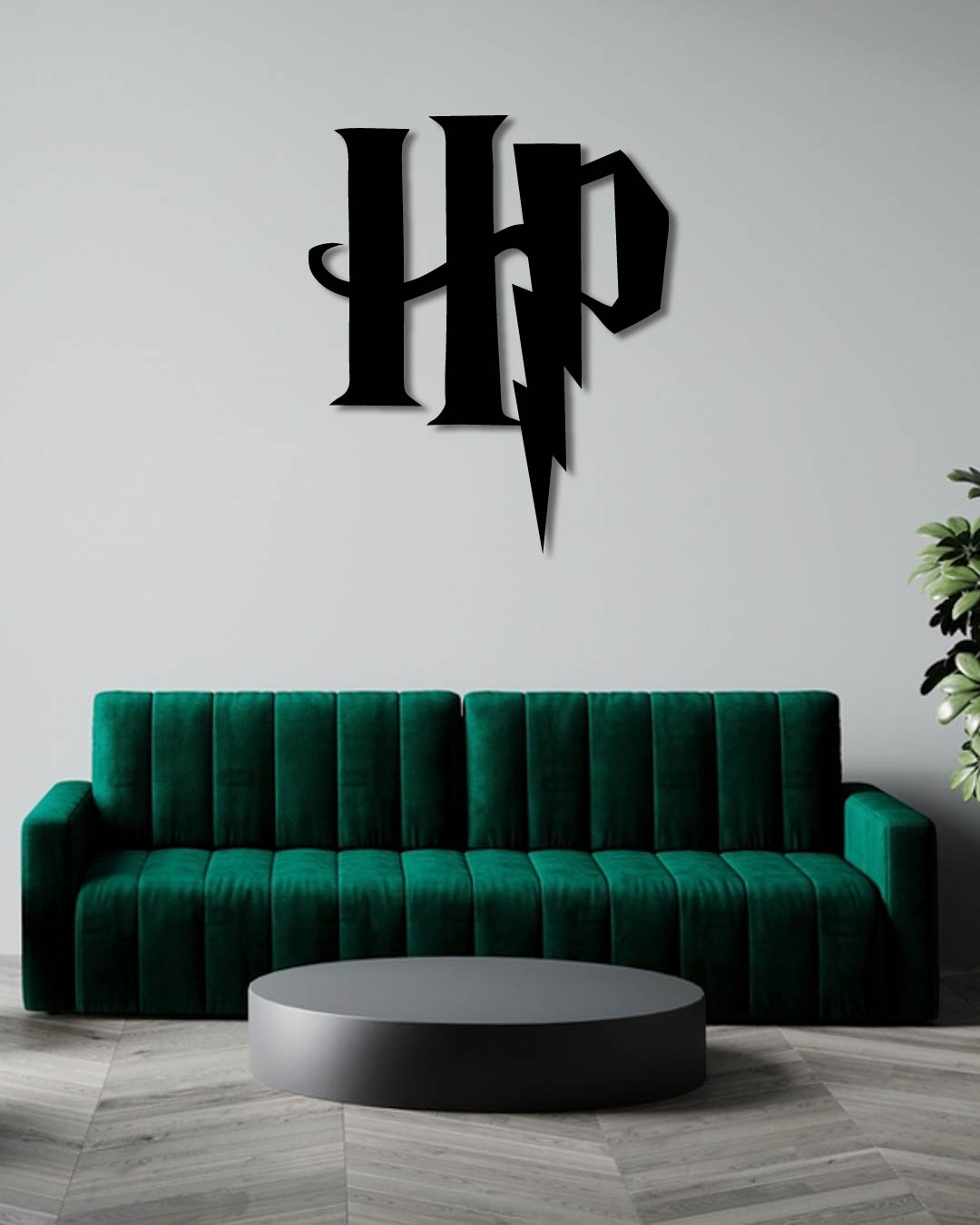 Harry Potter HP Logo Metal Wall Art Frame