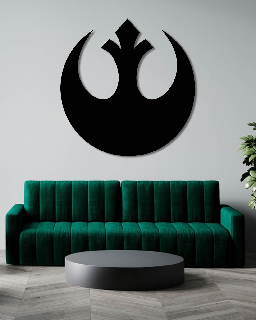 Star Wars Rebel Alliance Symbol Metal Wall Art Frame