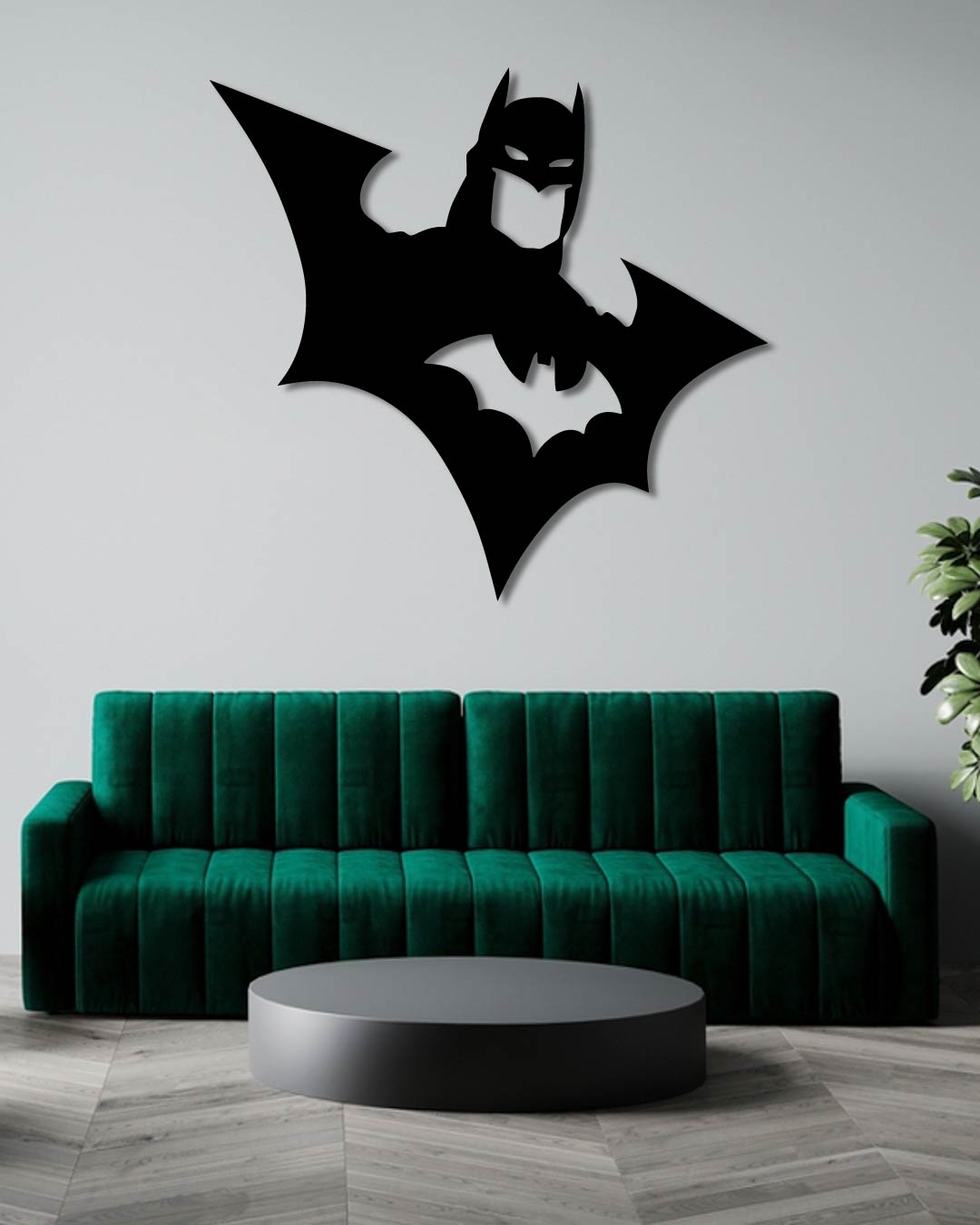 Batman Dark Knight Metal Wall Art Frame