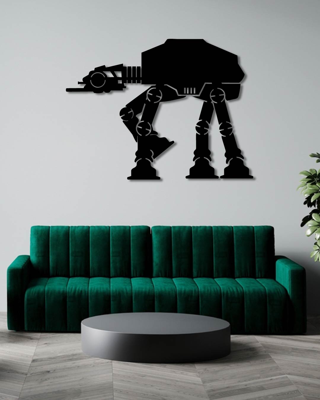 Star Wars AT-AT Walker Machine Metal Wall Art Frame