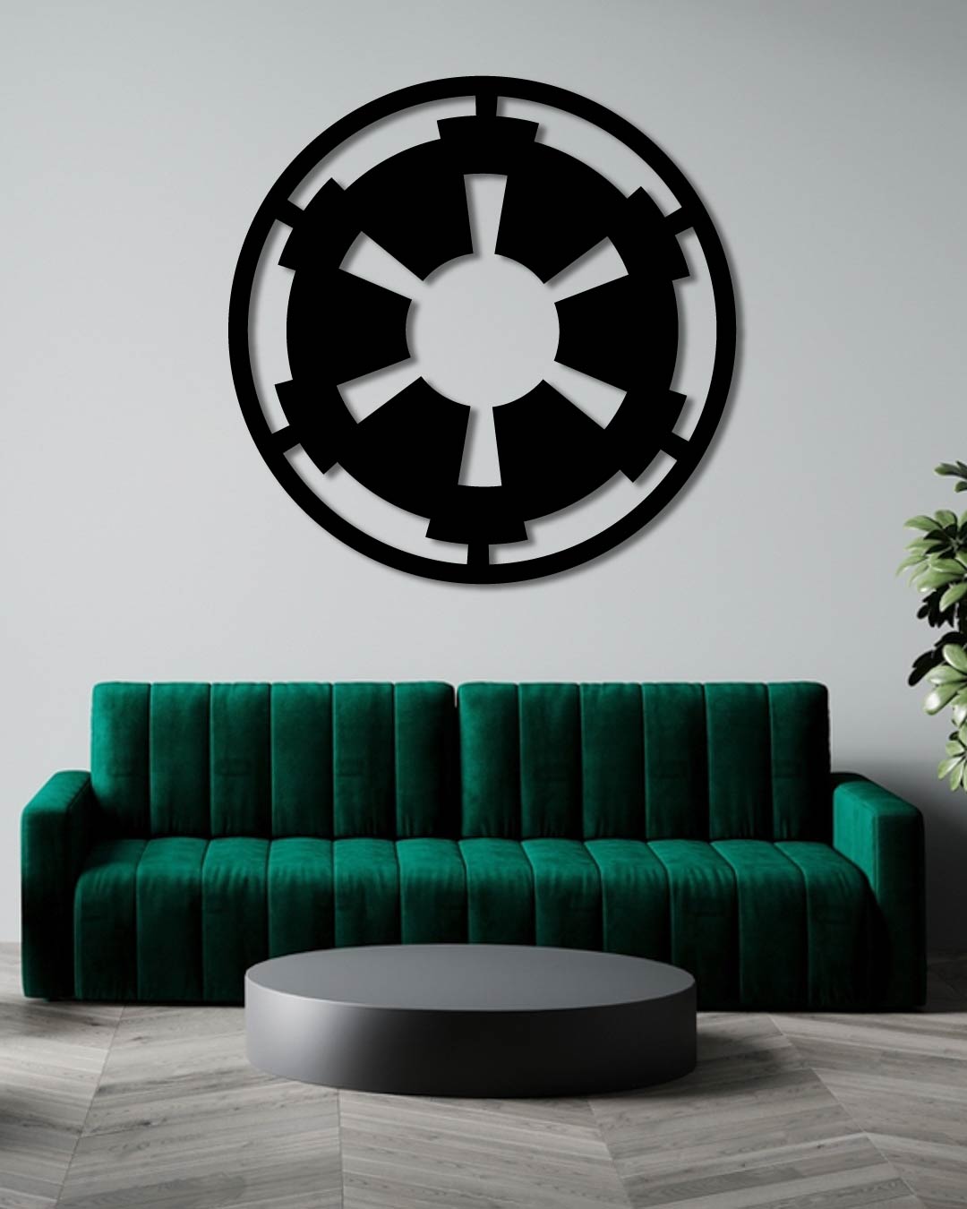 Star Wars Galactic Empire Symbol Metal Wall Art Frame