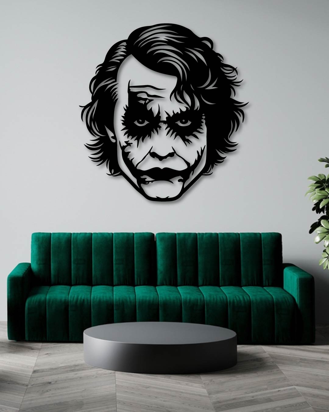 Heath Ledger Joker Metal Wall Art Frame