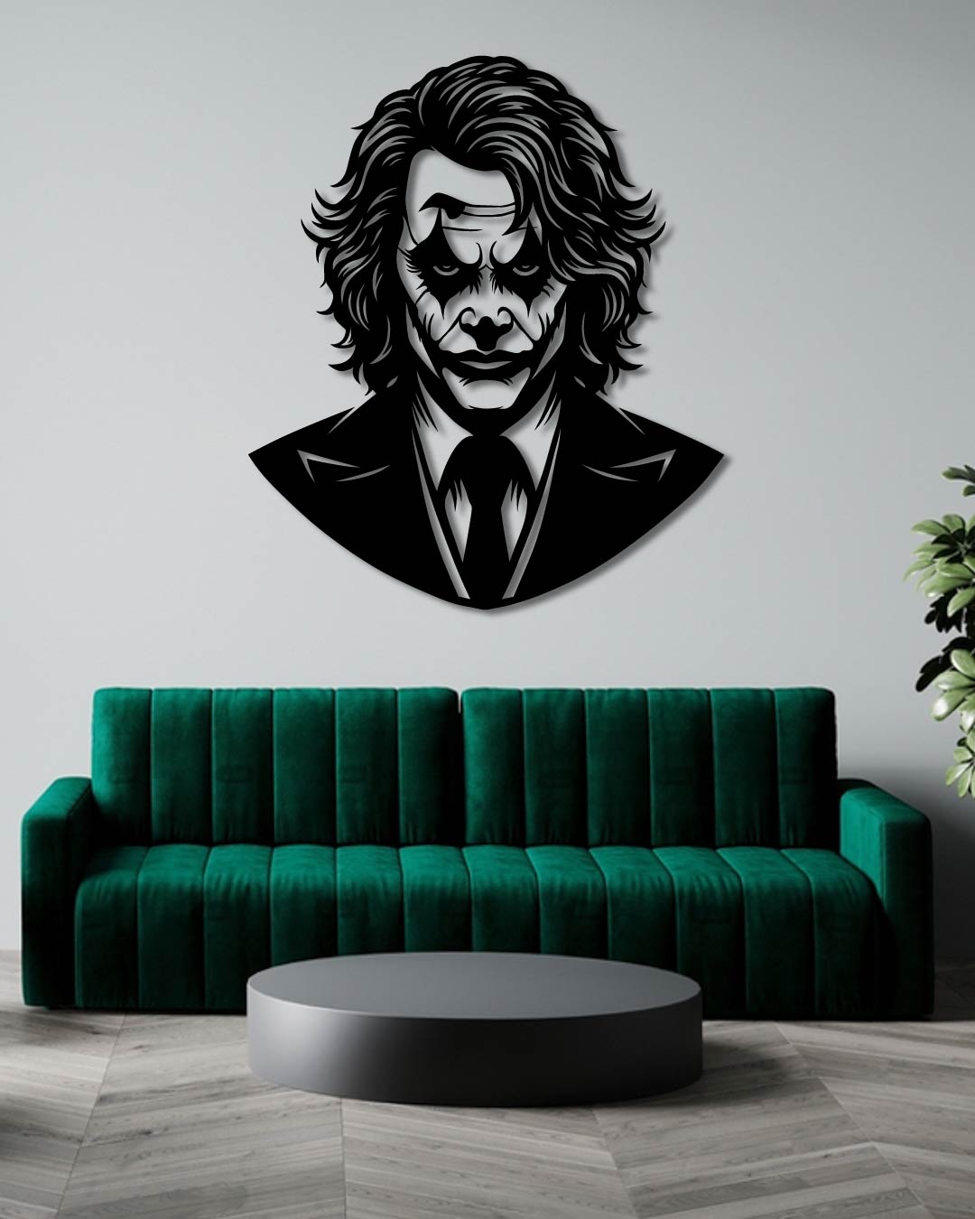 Joker Joaquin Phoenix Metal Wall Art Frame