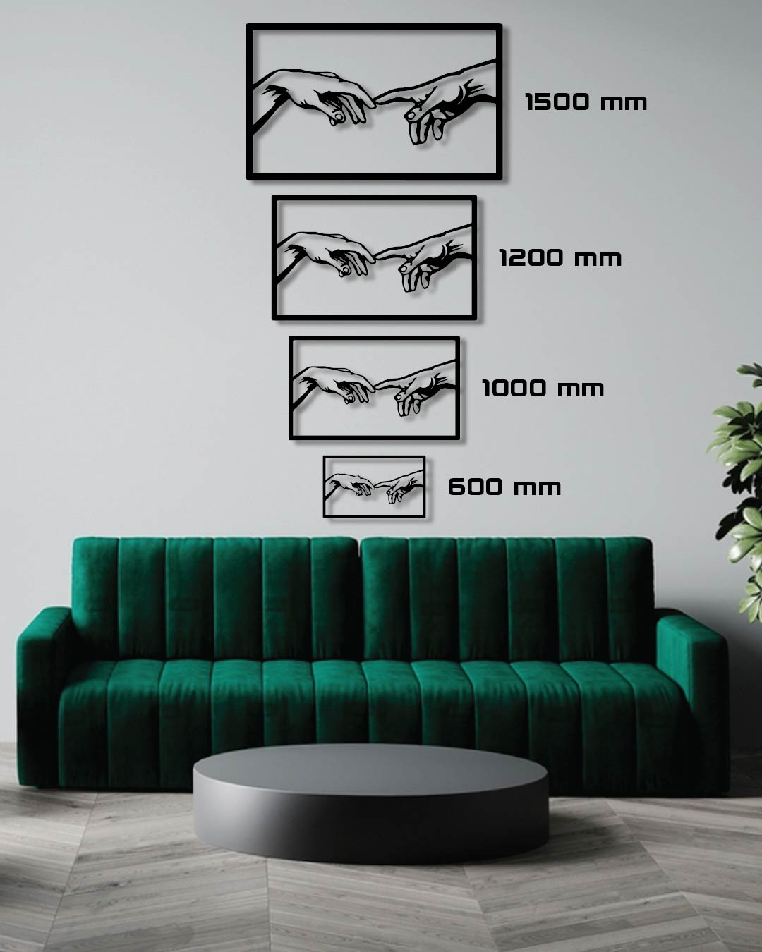 BISMILLAH FULL BOLD METAL WALL ART
