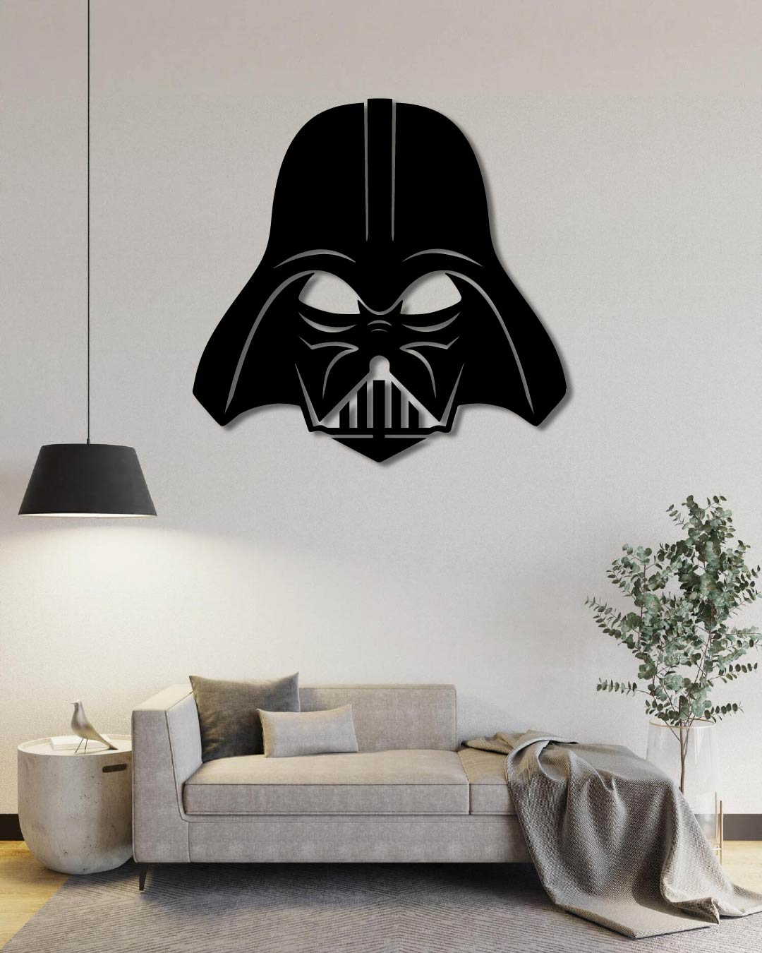 Darth Vader Helmet Metal Wall Art Frame