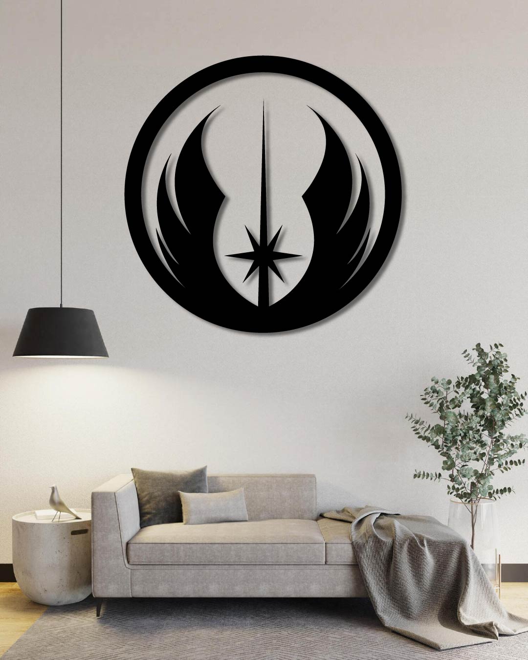 Star Wars Jedi Order Symbol Metal Wall Art Frame