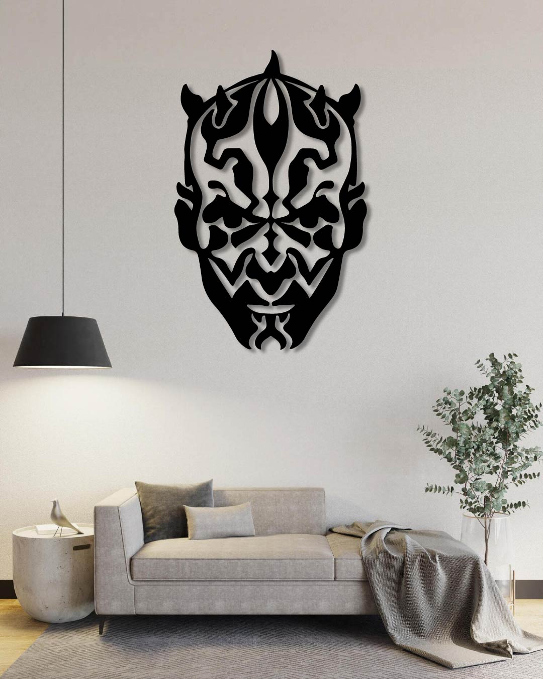 Darth Vader Face Metal Wall Art Frame