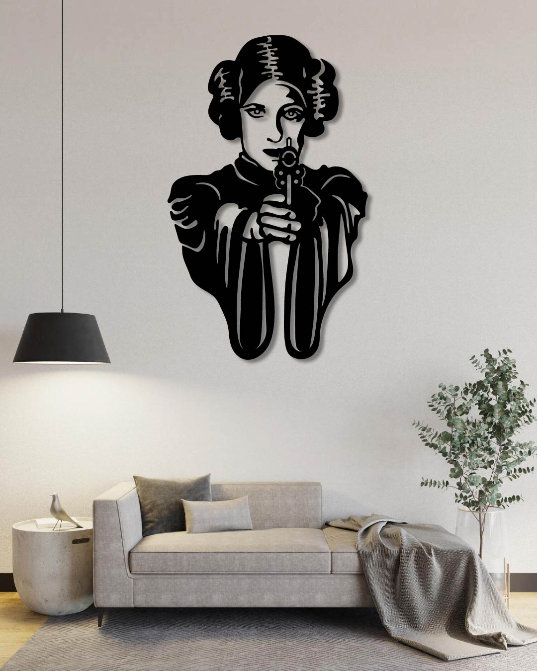 Star Wars Princess Leia Metal Wall Art Frame