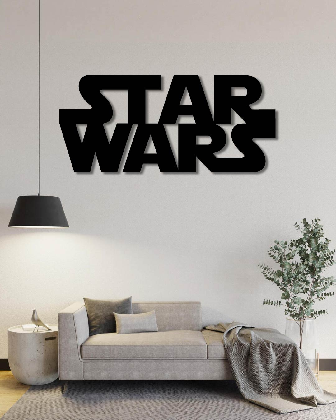 Star Wars Logo Metal Wall Art Frame